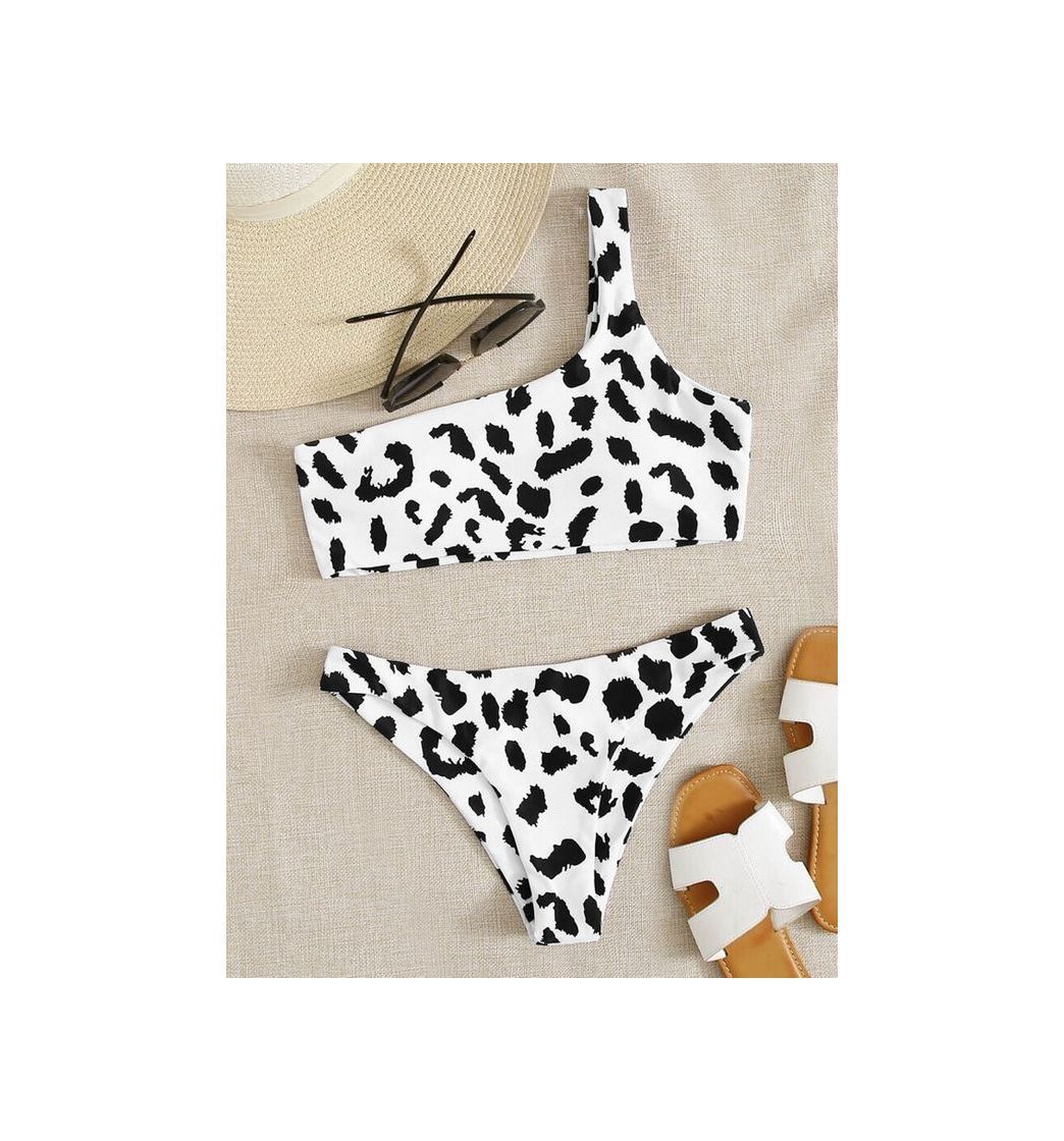 Product Bañador Bikini De Un Hombro De Leopardo