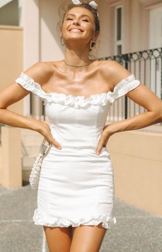 Spring Romance Dress White – Beginning Boutique