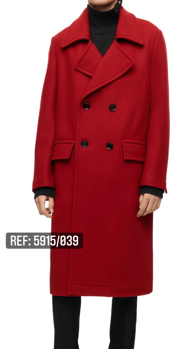 Fashion DOUBLE BREASTED COAT LIMITED EDITION - Red