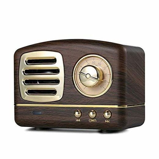 COOLEAD Altavoz portatil Bluetooth Vintage Mini Efecto del Sonido HiFi Envolvente estéreo