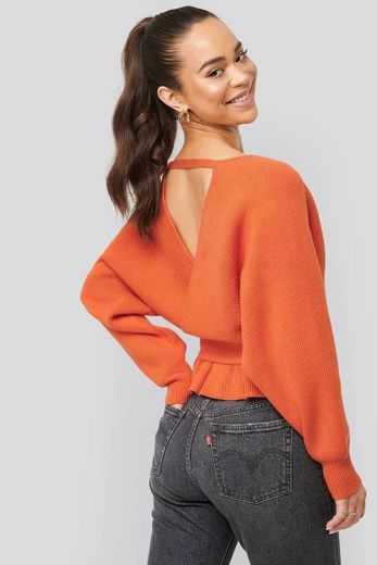 NA-KD Orange Sweater