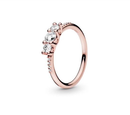 Anel Sparkling Elegance Pandora Rose 