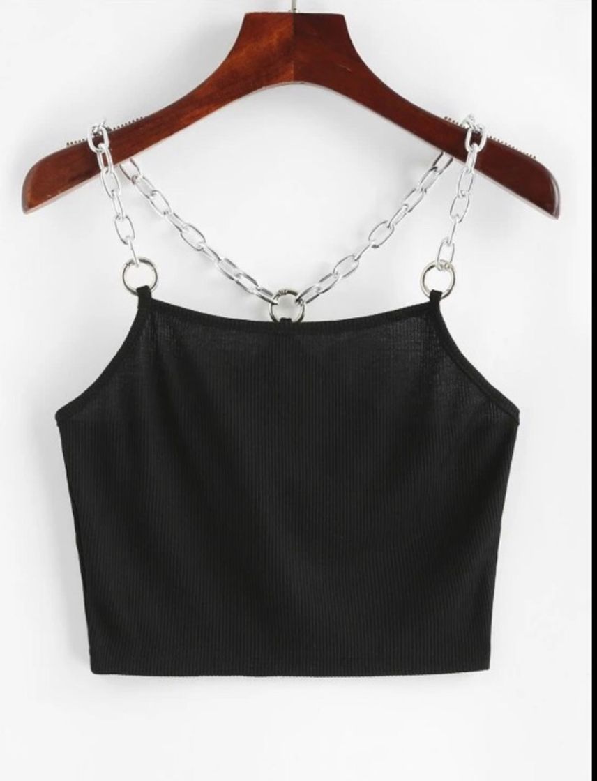 Fashion Top con cadenas 