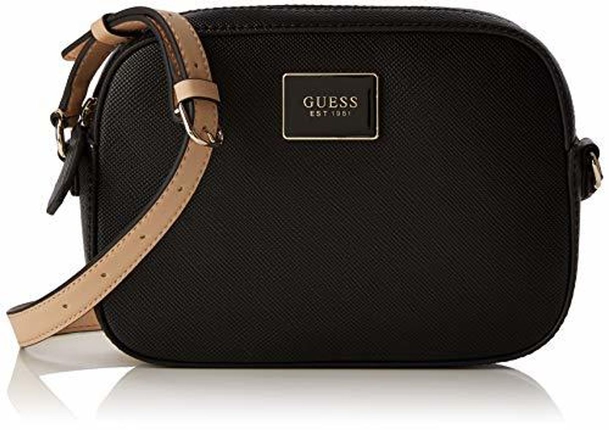 Moda Guess - Kamryn Crossbody Top Zip, Mujer, Negro