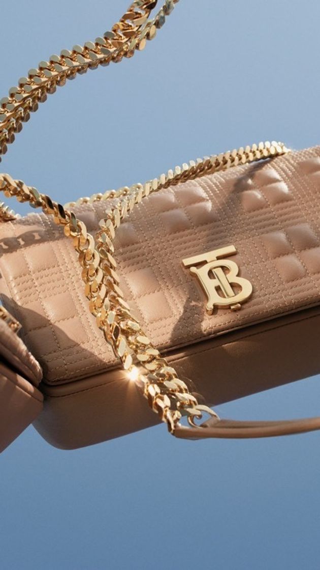 Moda Burberry Bolsa Lola acolchoada em pele de cordeiro - Pequena