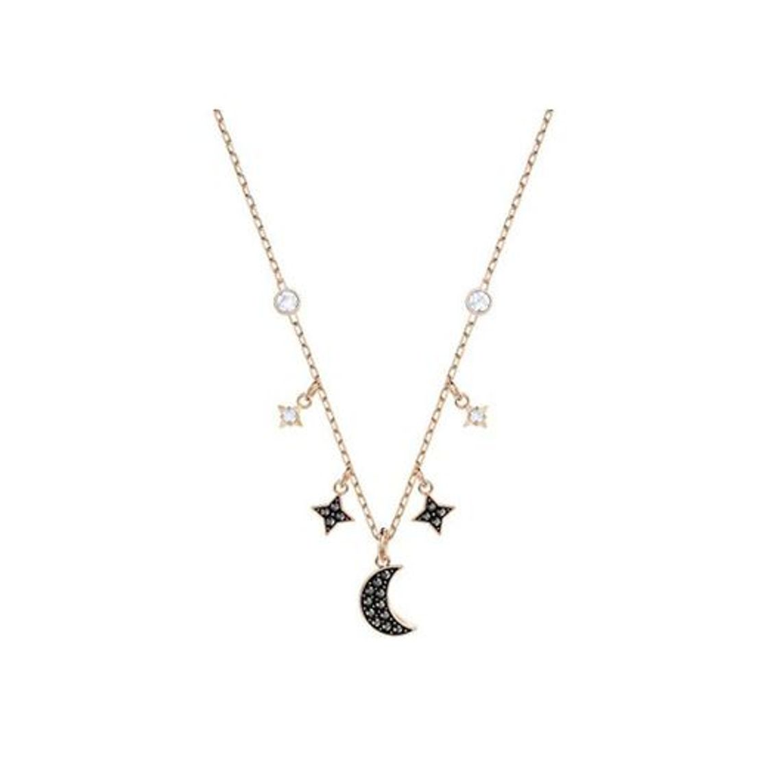 Social Swarovski Collar Symbolic Moon
