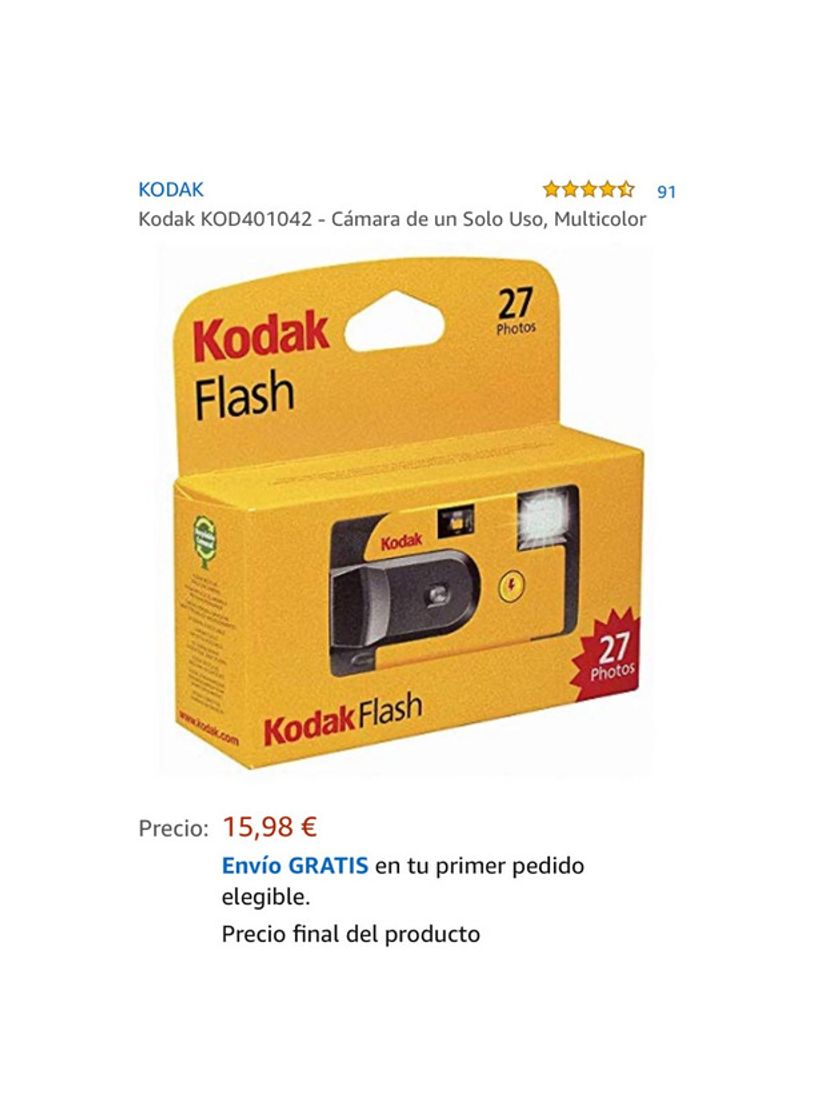 Productos Camara desechable