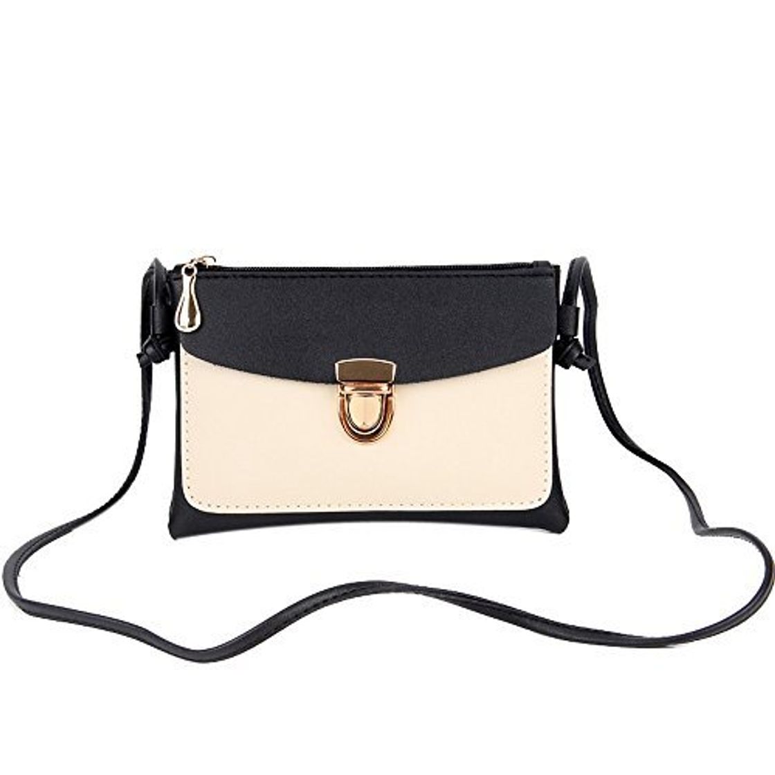 Place ALIKEEY Moda Mujer Diagonal Lock Monedero Bolso De Hombro