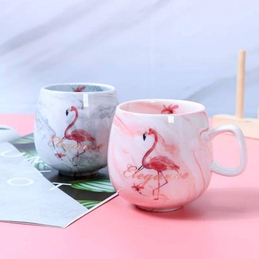 Caneca de Cerâmica Flamingo