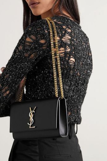 Yves Saint Laurent Monogram Black Kate Chain - Exclusive Top