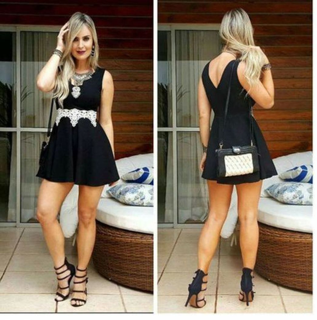 Moda Look pretinho básico 