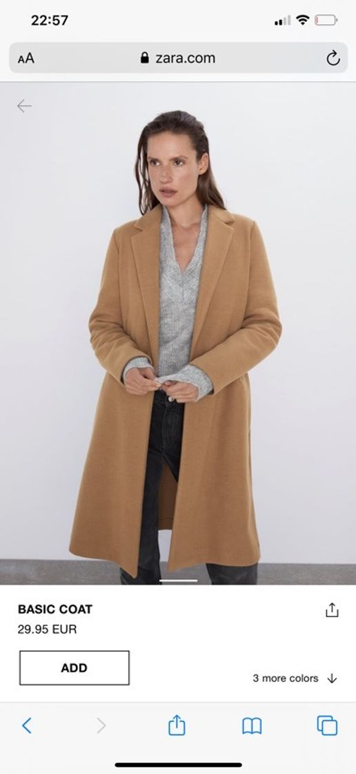 Moda Zara camel coat