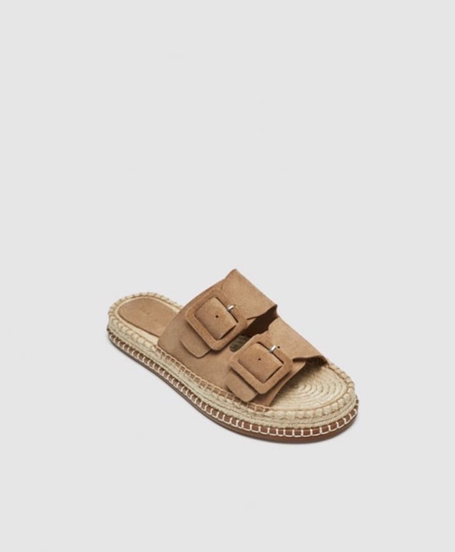 Moda Sandalias Hebillas Soft Piel 