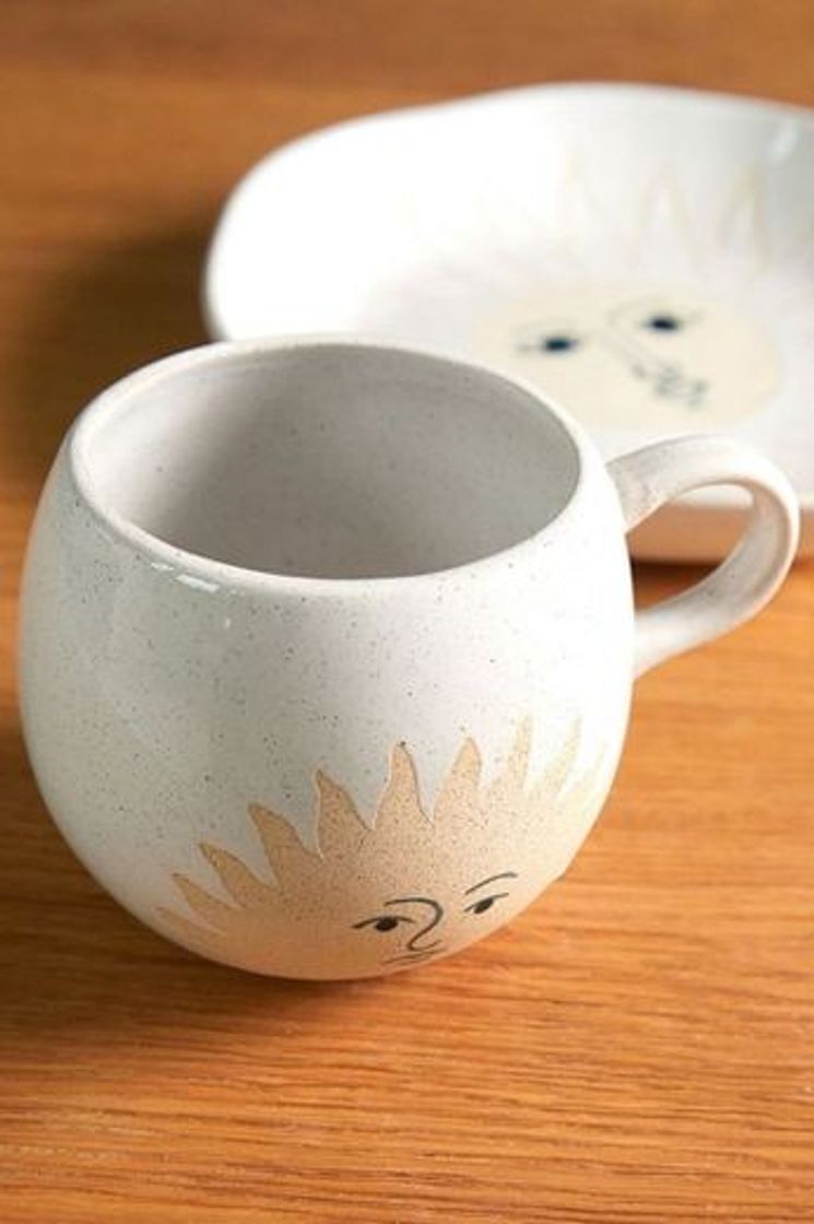 Fashion Celestial Sun Face Mug | Urban Outfitters