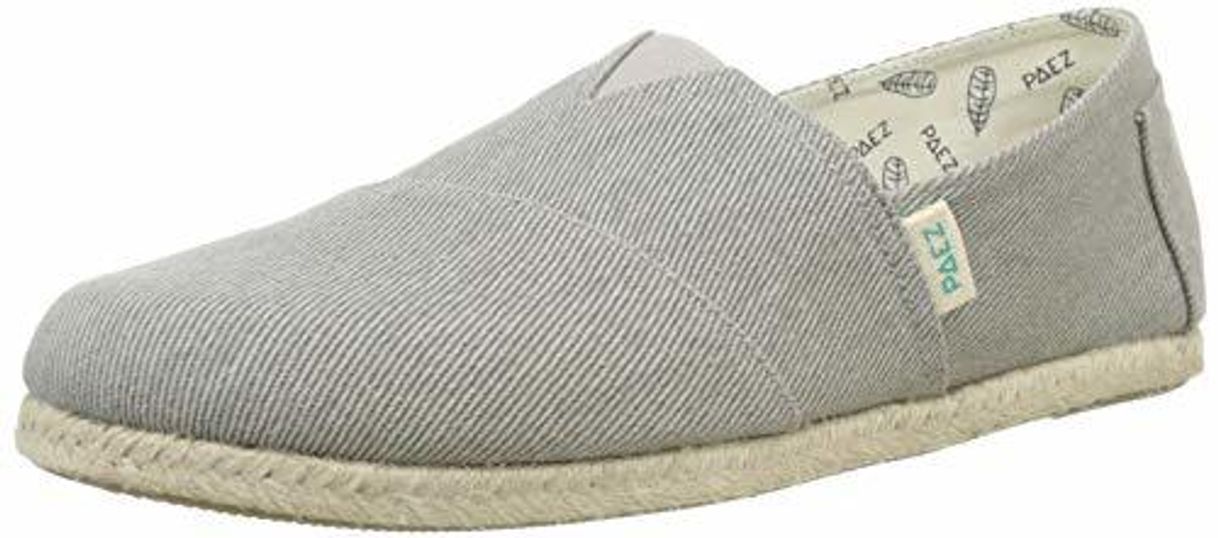 Lugares PAEZ Classic Essential, Alpargatas para Hombre, Gris