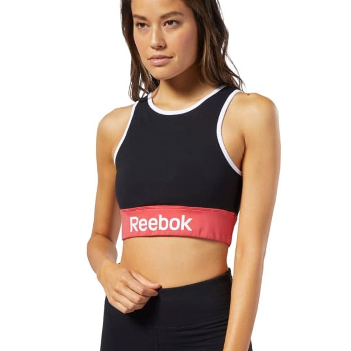 Fashion Reebok Training Essentials Light-Impact Bralette - Black | Reebok ...