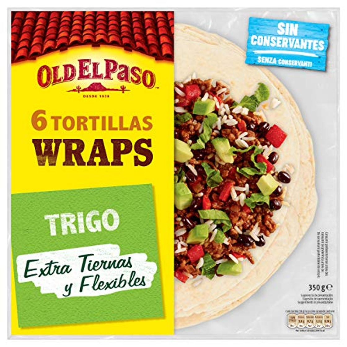 Social Old El Paso - Tortillas de Trigo Wrap 6 unidades