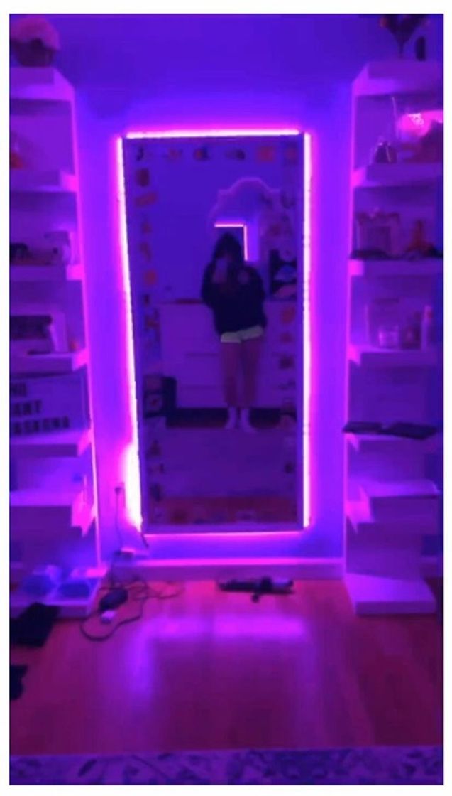 Social ESPELHO COM LED💜