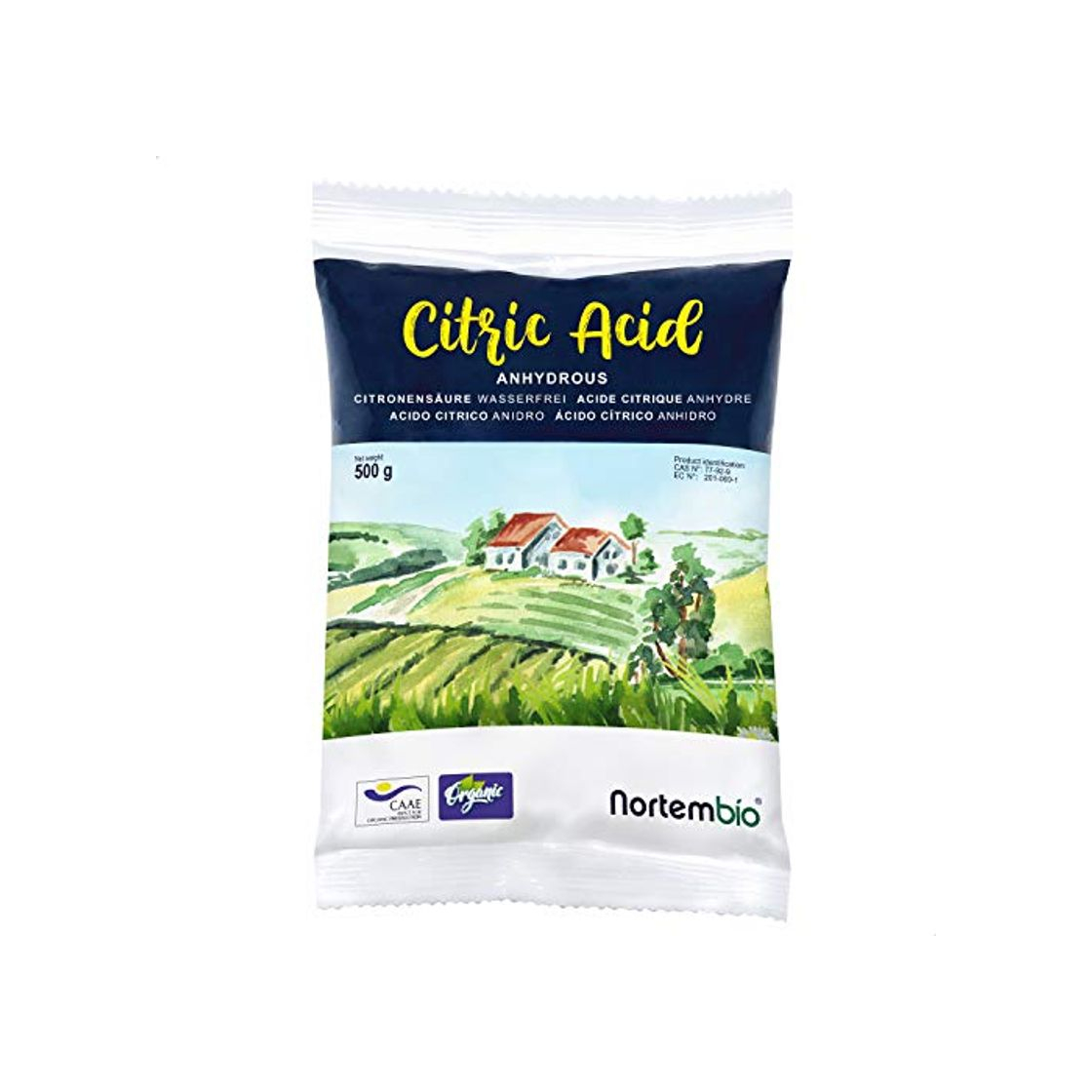 Product Nortembio Ácido Cítrico 500 g. Polvo Anhidro