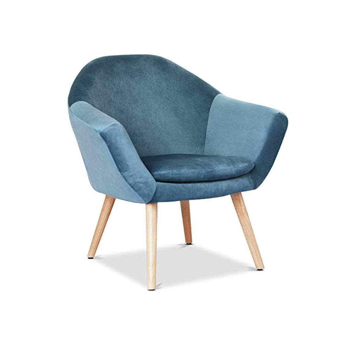 Social Mc Haus NAVIAN - Sillón Nórdico Escandinavo de color Azul Perla