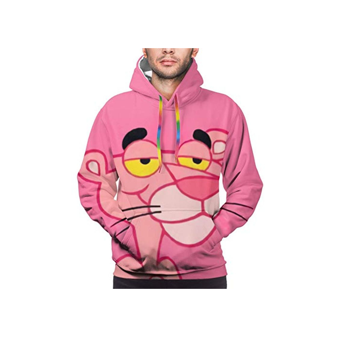 Moda Pink Panther Design Unisex Ligero Realista 3D Impresión Digital Sudadera con Capucha