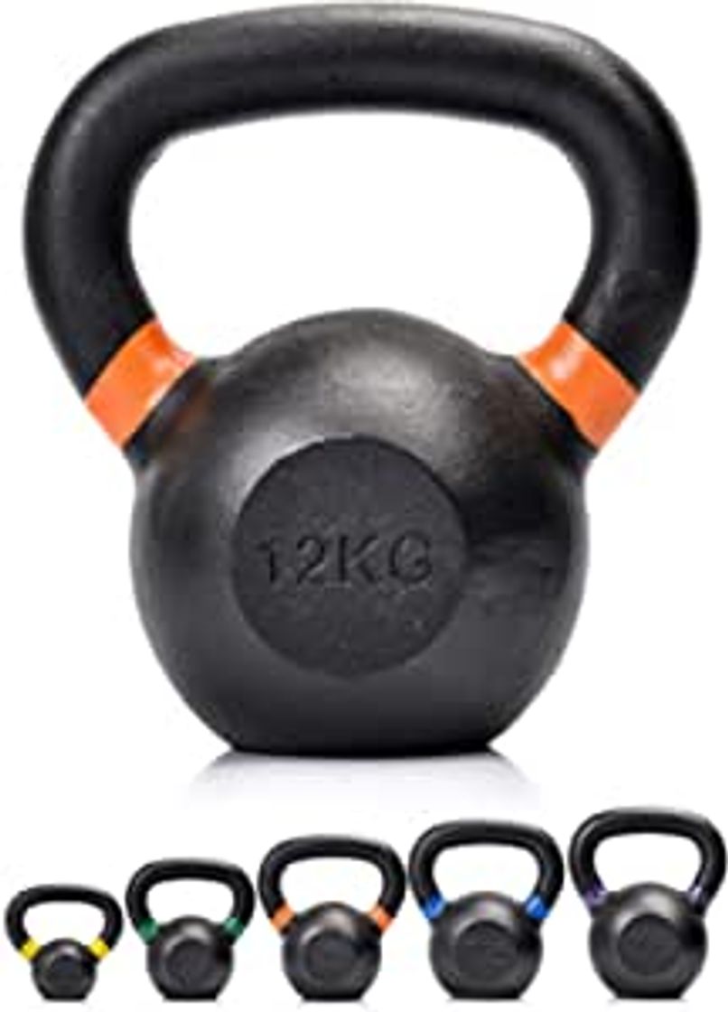 Product Pesas Rusas Kettlebell Hierro Fundido - Entrenamiento Fitness Pilates Gimnasio Culturismo -