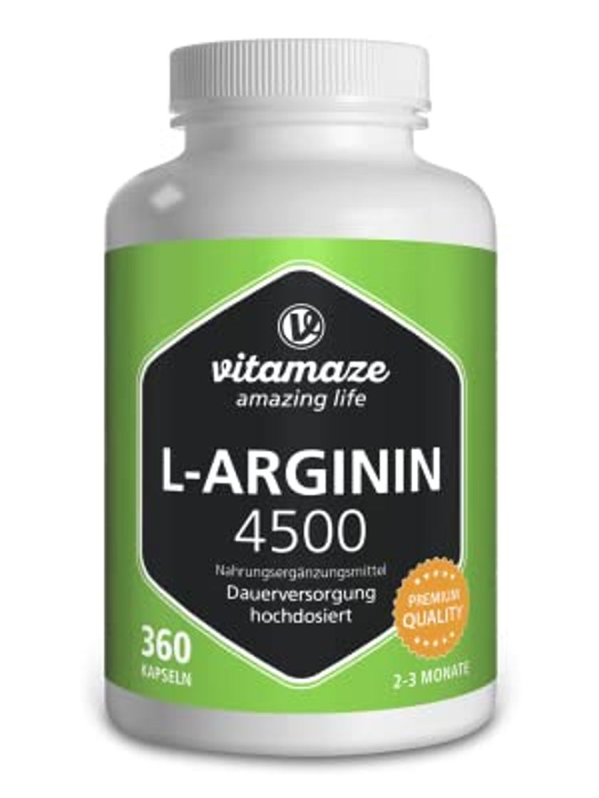 Products GloryFeel® L-Arginina 380 cápsulas - Suplemento deportivo con 4500mg de L-Arginina HCL