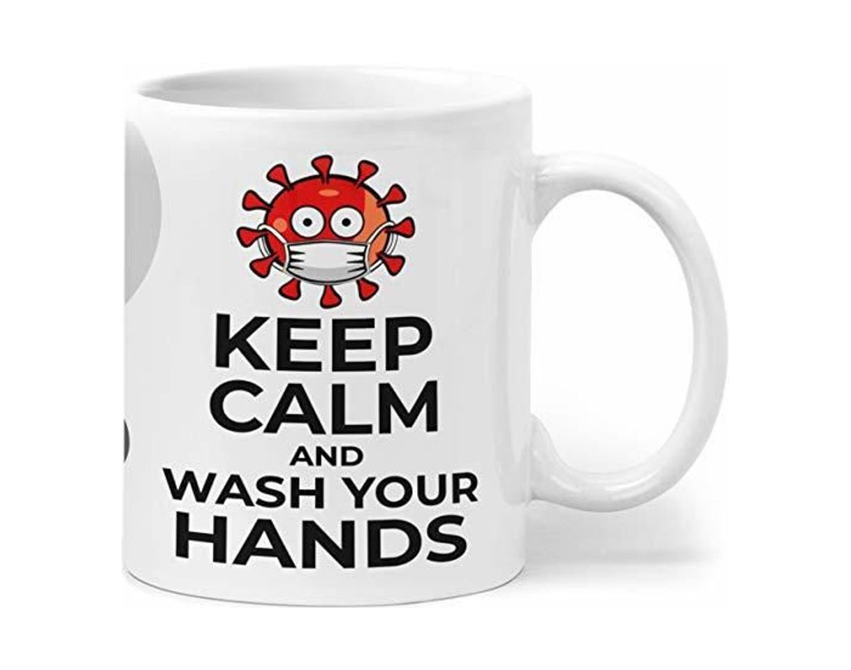 Producto Orange9 Taza Corona Virus 2020 Keep Calm and Wash Hands contra Covid-19