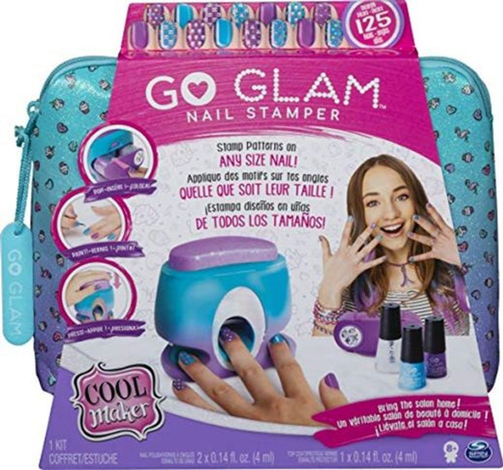 Product Spin Master- Cool Maker GoGlam Nail Studio GO Glam-Sello, diseño 5 Patrones