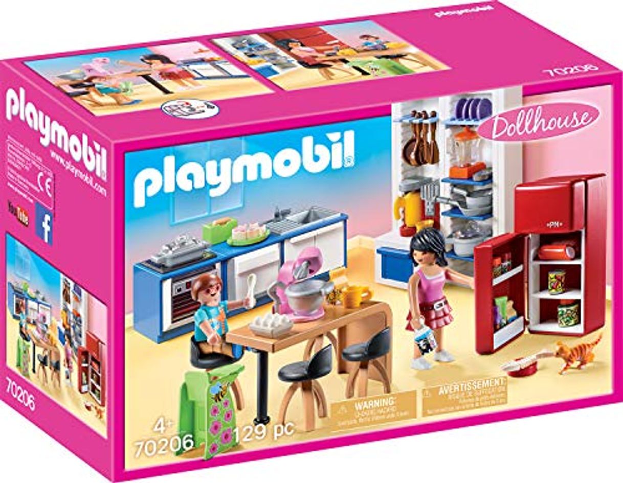 Social PLAYMOBIL Dollhouse Cocina, A partir de 4 Años