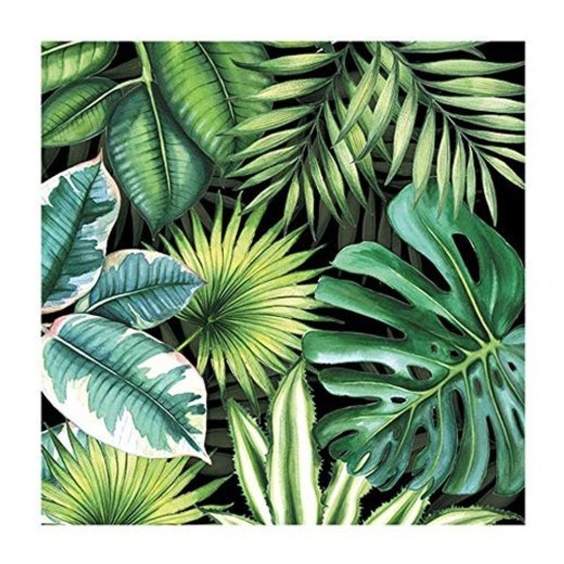 Products Ambiente Servilletas 33 centímetros hojas tropicales – Paquete de 20