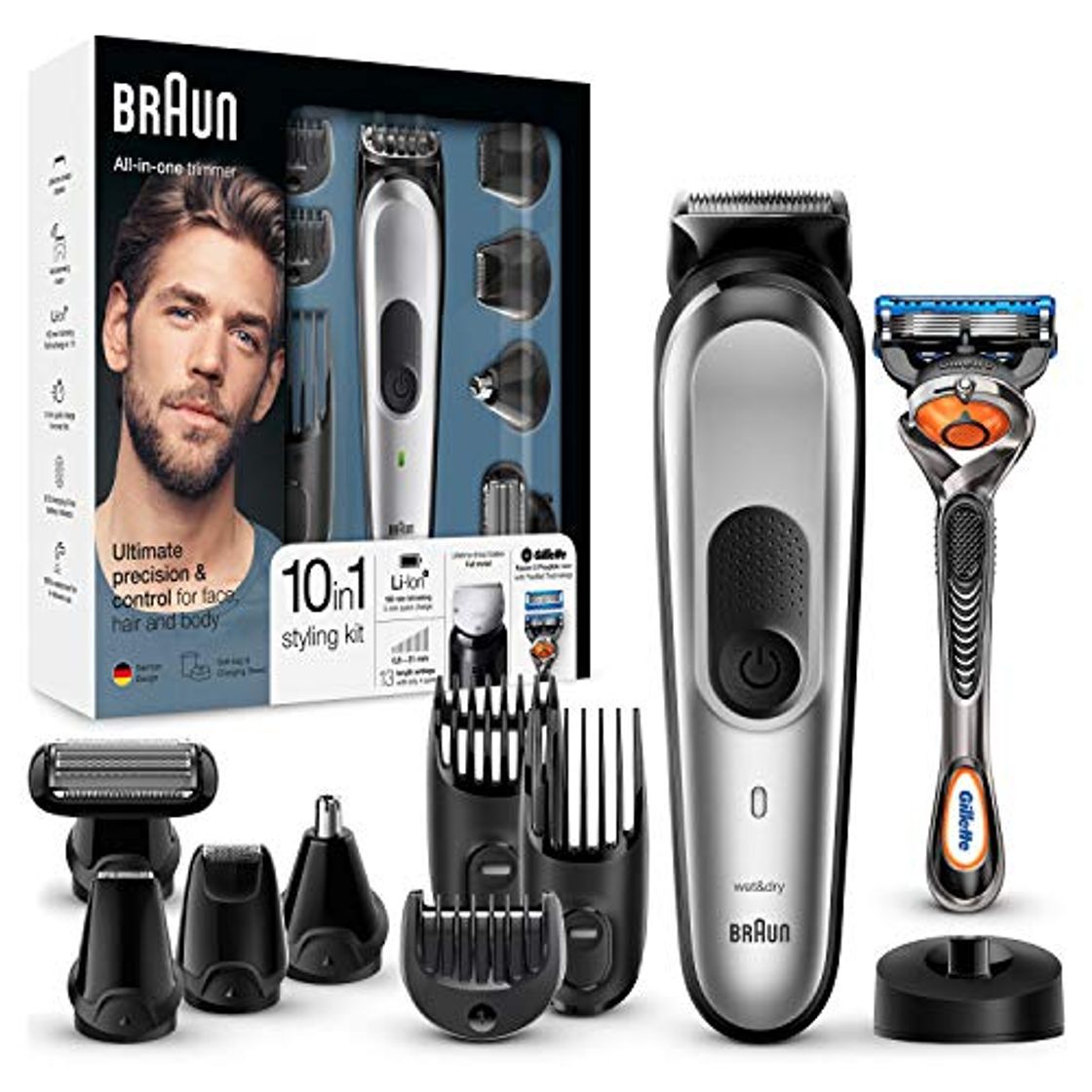 Lugar Braun MGK7020 10 En 1 - Recortadora Barba y Cortapelos Todo en