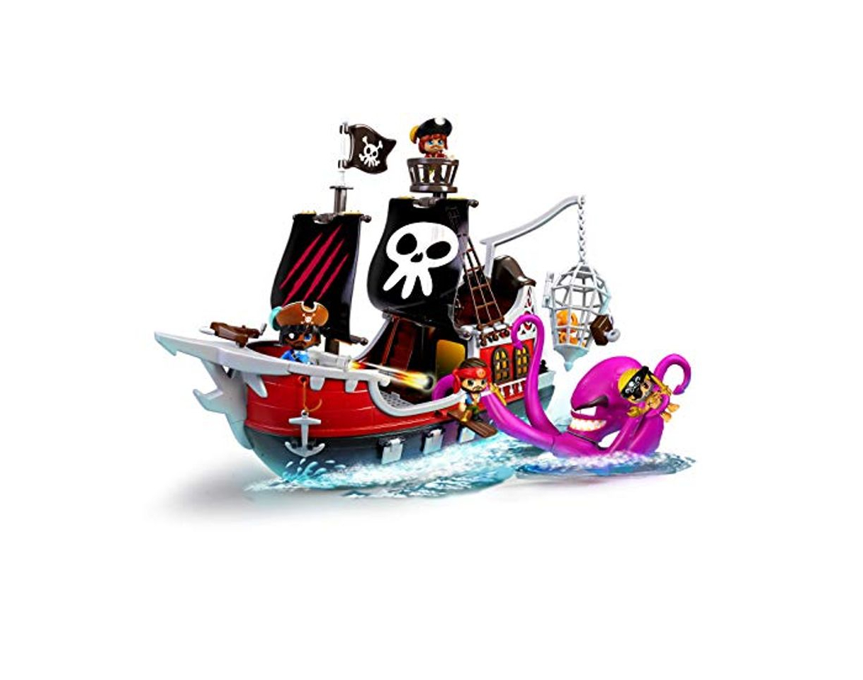 Productos Pinypon Action- Barco Pirata Ataque al Kraken