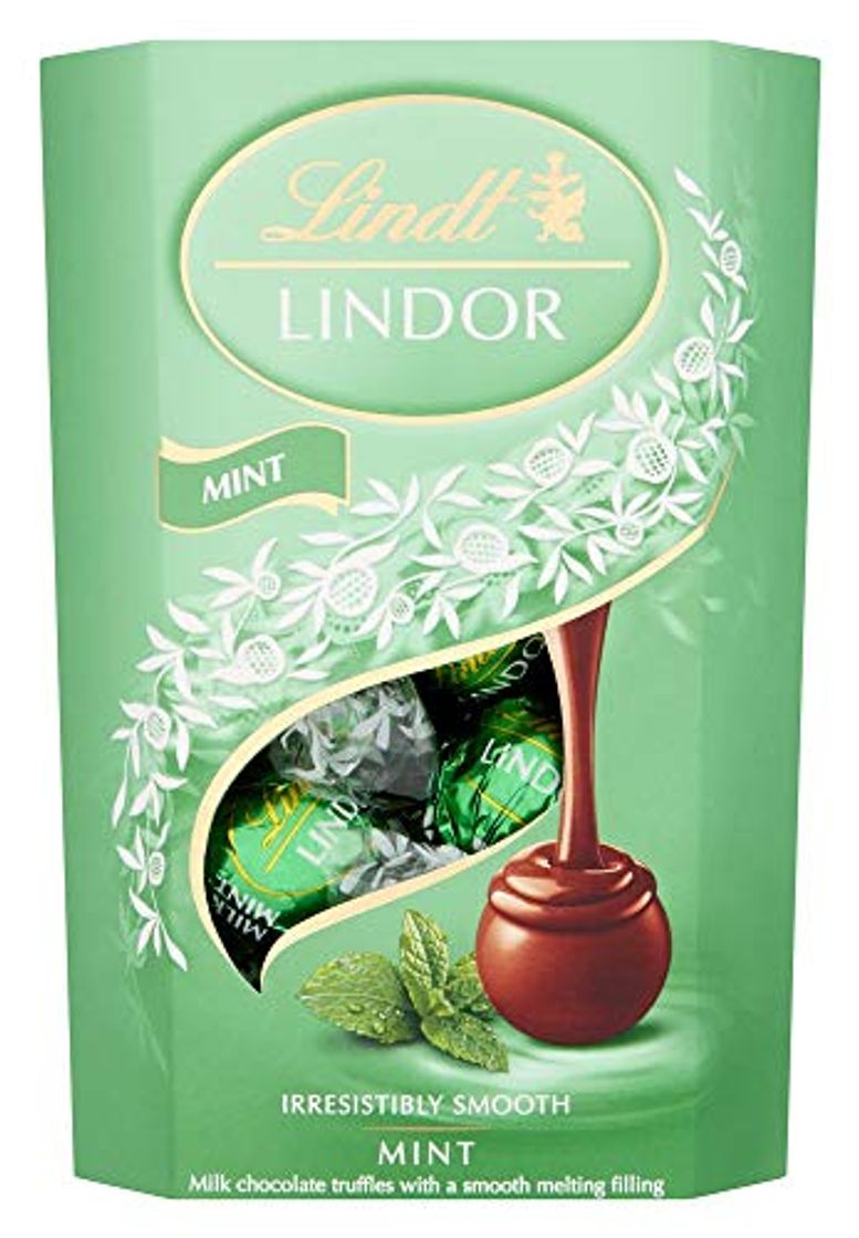 Product Lindt Lindor - Caja de trufas de chocolate con leche y menta