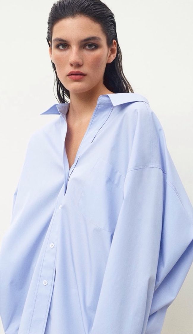 Moda Camisa oversize popelina Zara