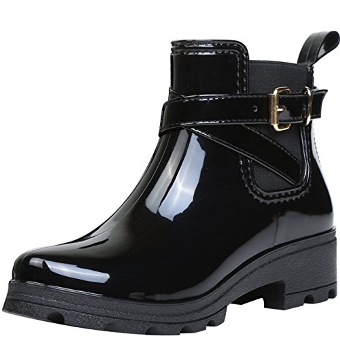 Moda Botas de Agua Bota de Goma Mujer Impermeable lluvia Zapatos Tobillo Casual