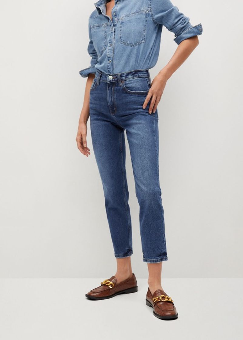 Fashion Jeans mom-fit - Mulher | Mango Portugal