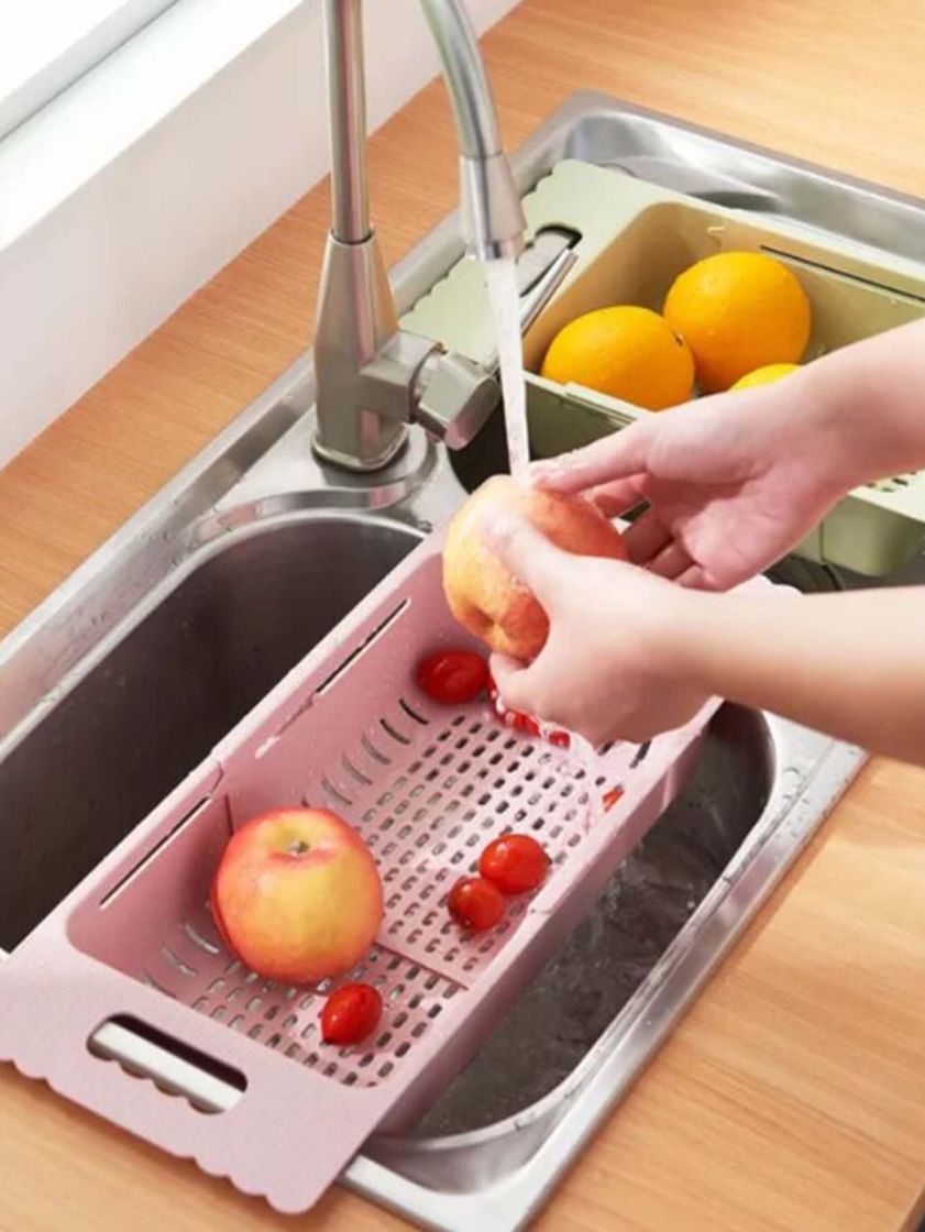 Social Escorredor Ajustável De Pia Frutas Legumes Pratos Copos
