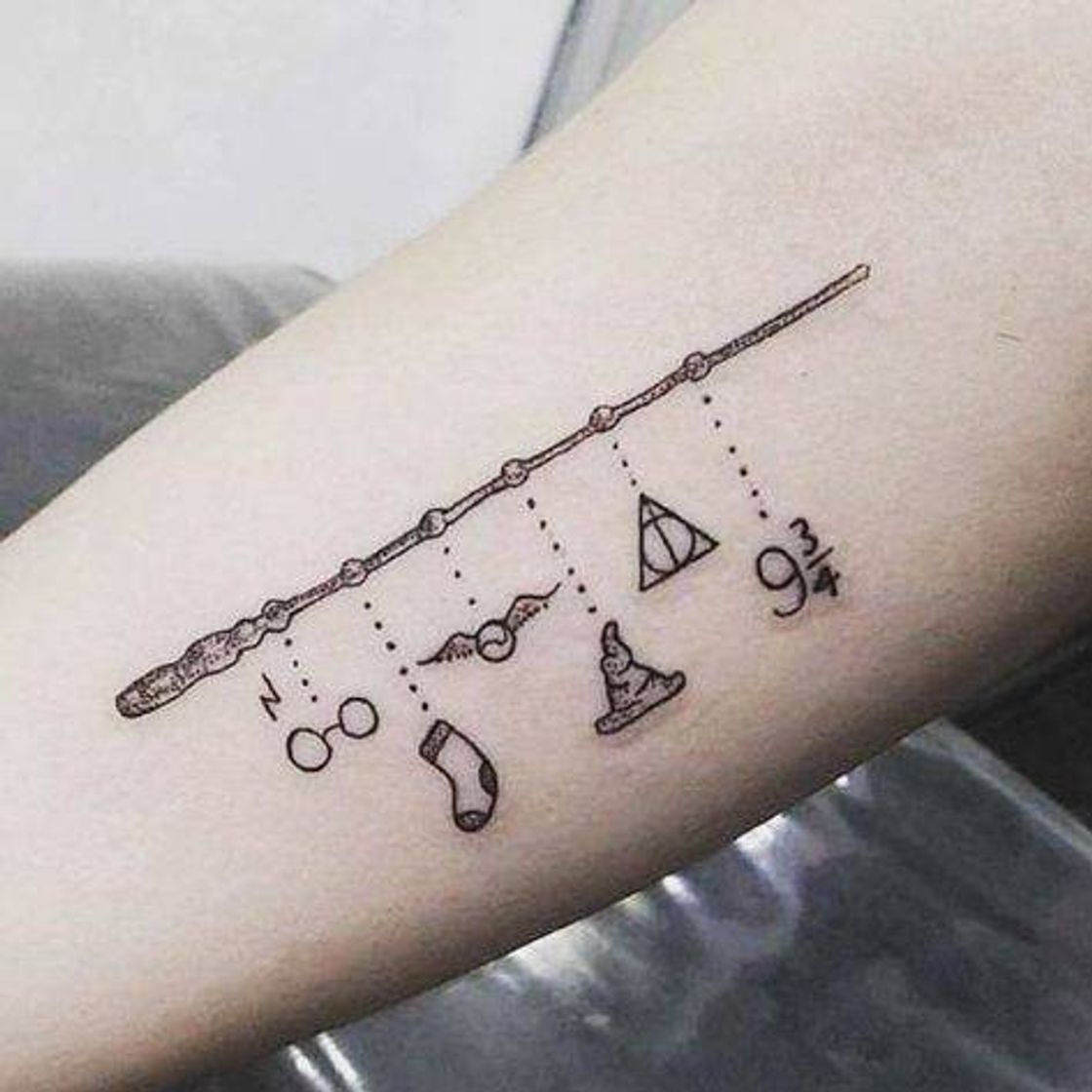 Moda Harry Potter tattoo 💜💜💜