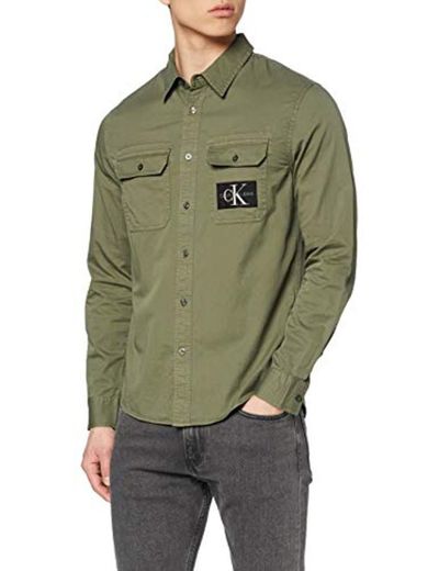 Calvin Klein Gmd Utility Reg Shirt Camisa, Verde