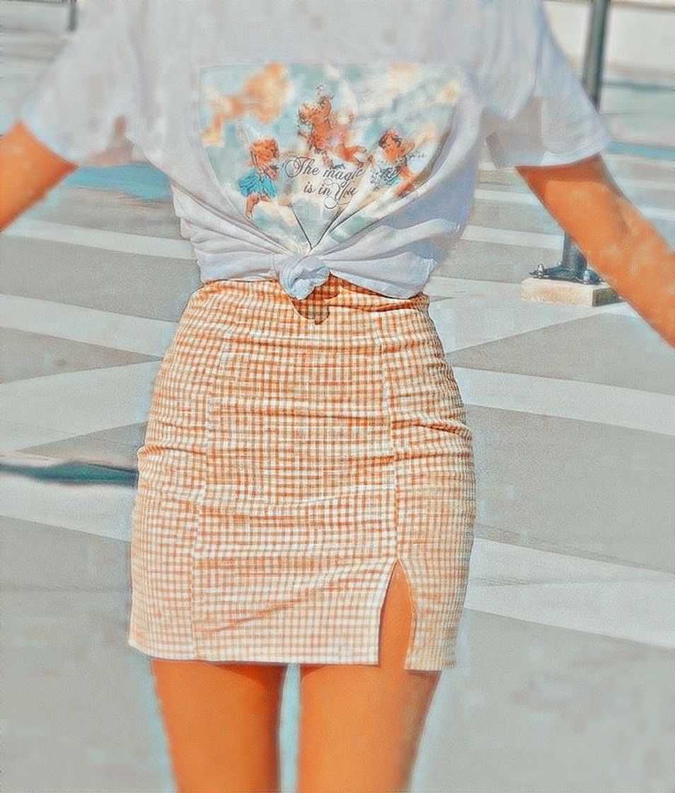 Fashion Orange skirt