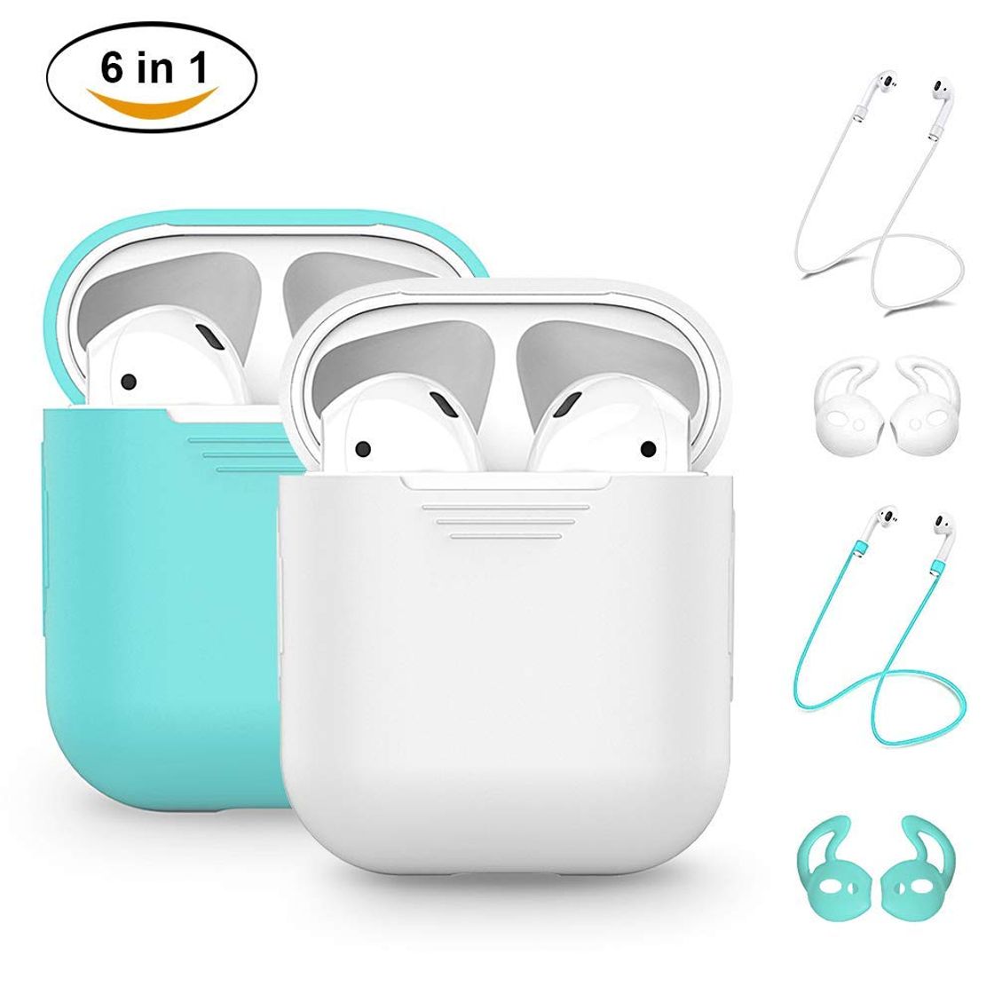 Electrónica YCFIRE Funda Protectora para AirPods, AirPods Accesorios Funda y Piel Protectoras de