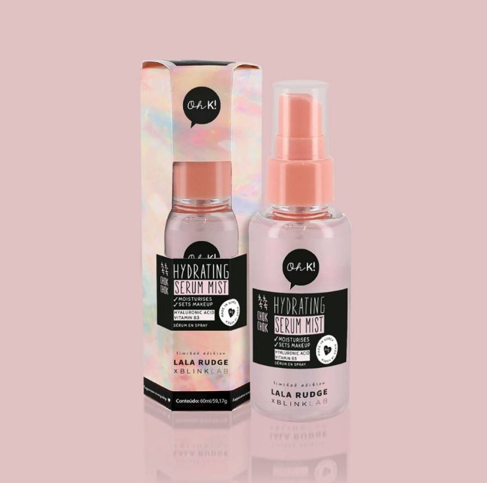 Fashion  Spray Mist hidratante e iluminador Lala Rudge x Blink Lab