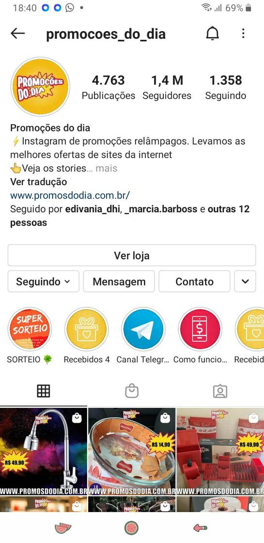 Fashion Insta de promoções 