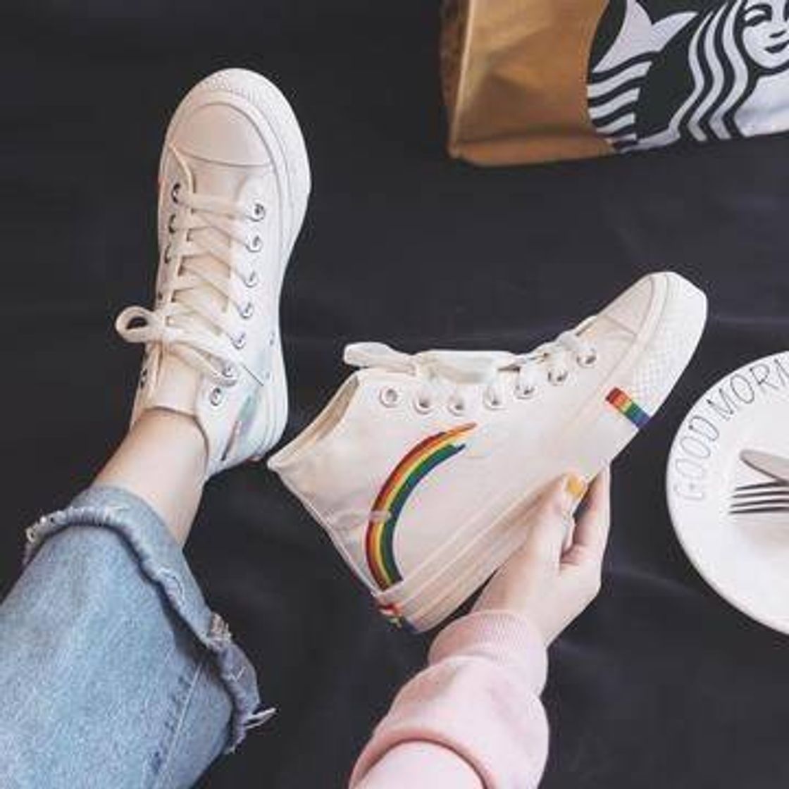 Product All Star rainbow branco