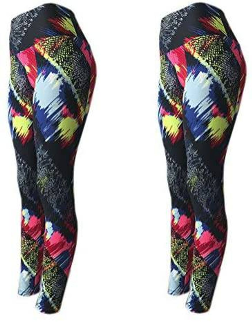 Moda KIT 2 Leggings Fitness Suplex Lisa ou Estampada