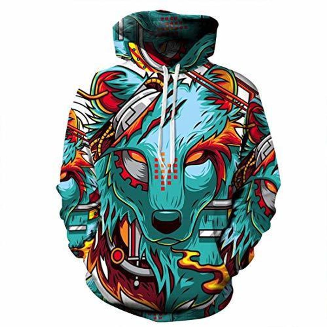 Moda Sudadera con Capucha Hombre 3D Impresión Pullover Sudaderas De Tendencia Hoodie Sweatshirt