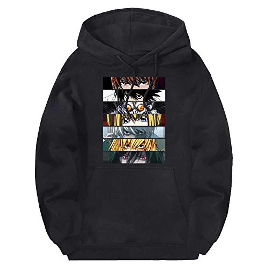 Social Death Note Hoodies Sudadera con Capucha de Lana para Hombre 2020 Jerseys de Lana de Invierno Ropa de Hip Hop Manga Completa Negro Moletom Masculino