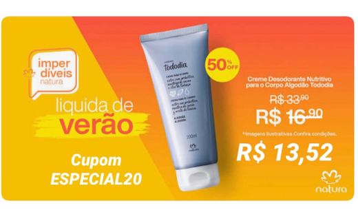 Creme Desodorante Nutritivo Corporal Algodão