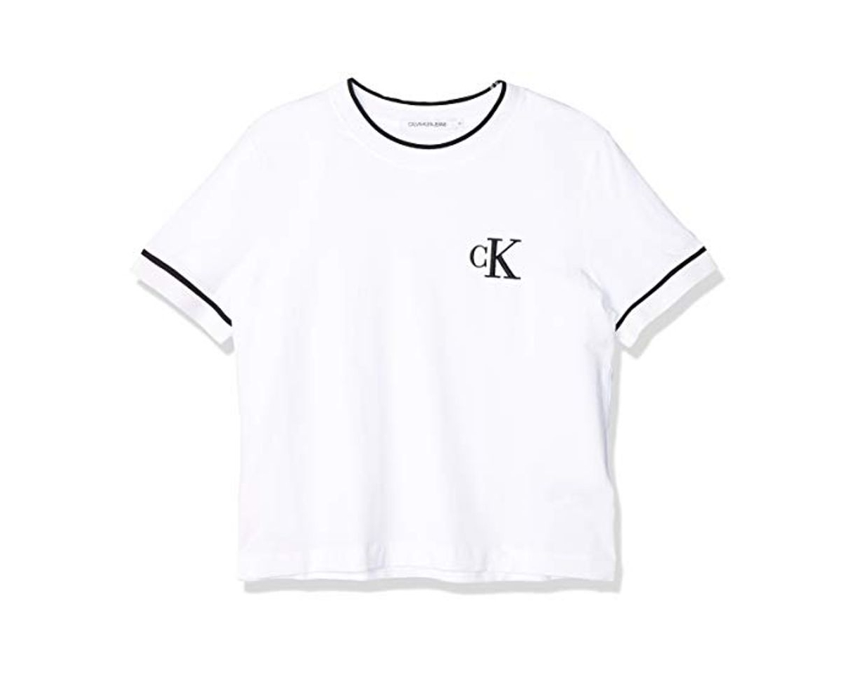 Moda Calvin Klein CK Embroidery Tipping tee Camisa